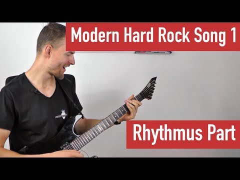 E Gitarre lernen - Modern Hard Rock Song 1 - Rhythmus Part | Guitar Master Plan