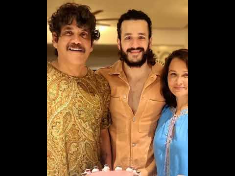 Naga Arjun With His Family ❤️🥰💫 Sons Naga Chaitanya & Akhil Akkineni❤️ #shorts  #nagachaitanya