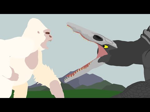 George vs Skull Crawler  |  EPIC BATTLE  |  Monsterverse vs Rampage