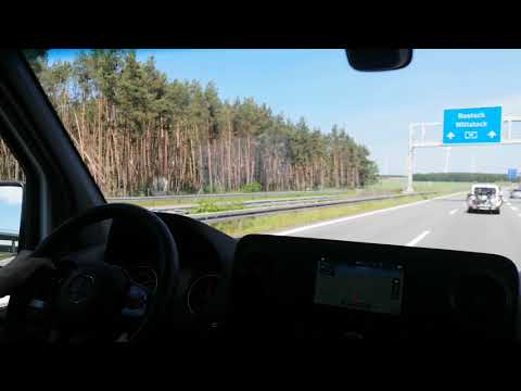 Mercedes Benz Sprinter 2021 POV Autobahn A24 - - - A19 Dreieck Wittstock