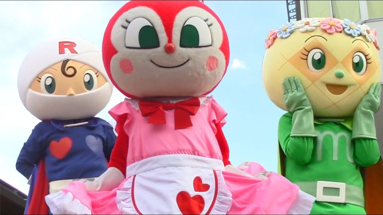 アンパンマンショー【ドキンちゃん、メロンパンナちゃん、ロールパンナちゃんの女の子のダンスショー】 女の子たちのかわいいショー♪ 握手会もあるよ 最前列高画質 Anpanman kidsshow