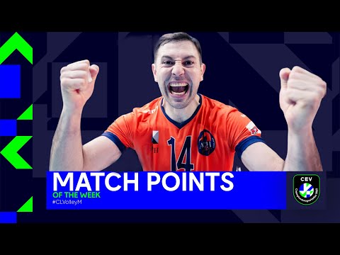 TOP 10:Ranking Match Points of the Round - Watch Until the End - Champions League Volley Men Round 2