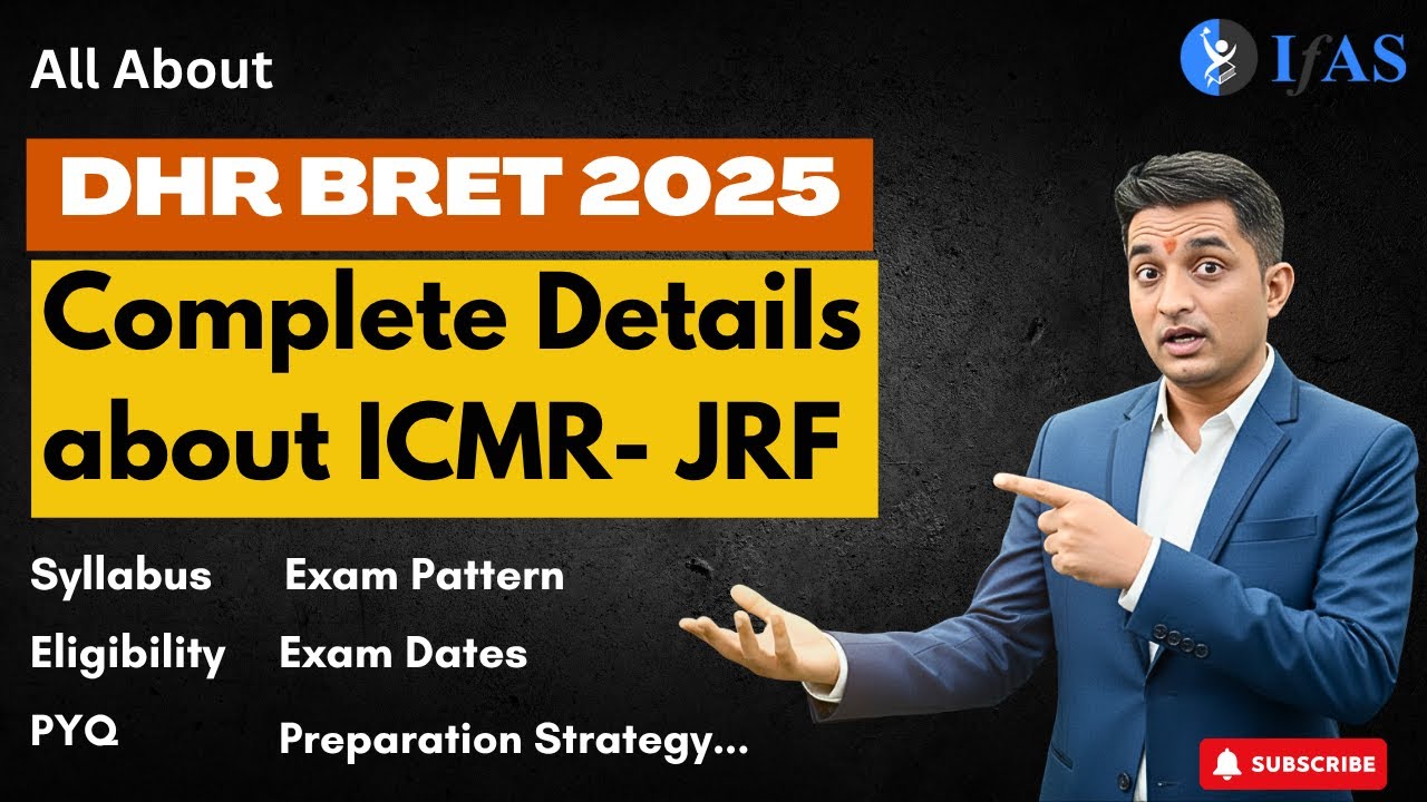 All Details DHR BRET 2025 ICMR JRF EXAM I Syllabus I Age limit I IMP Dates I Application Process I