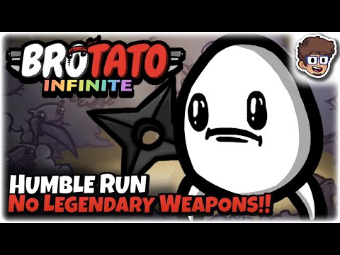 Humble Run, No Legendary Weapons Allowed!! | Infinite Character | Brotato: Modded