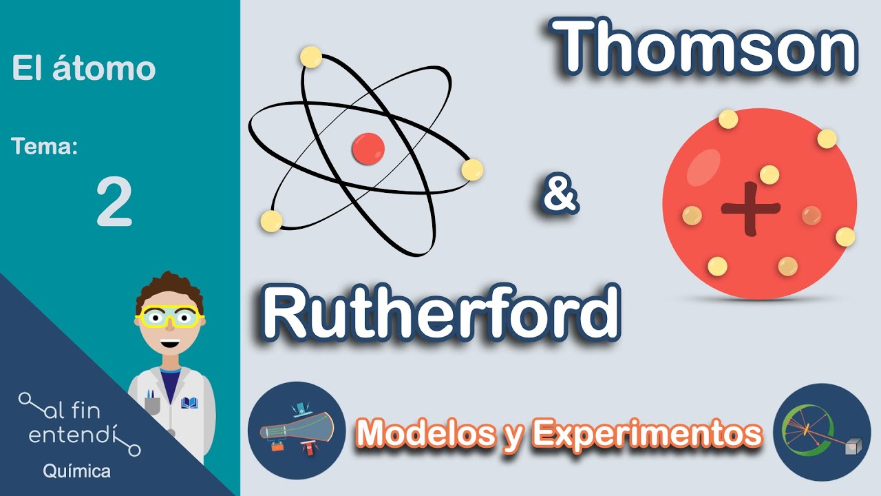 Modelos de THOMSON y RUTHERFORD. ¿CÓMO descubrieron los protones y electrones?
