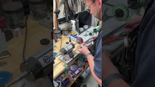 Testing the 3D printer arbors for Radial Disk #knifesharpening #polishing #polishingmachine