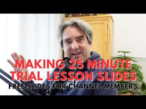 25-Minute Trial Lesson Template for Online English Teachers (Free Slides for Channel Members)