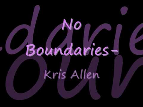 Kris Allen - No Boundaries w/ Lyrics