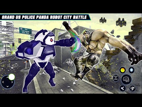 Transformer Police Panda Robot game _ Trò chơi Siêu Ô tô Robot Biến Hình _ android gameplay
