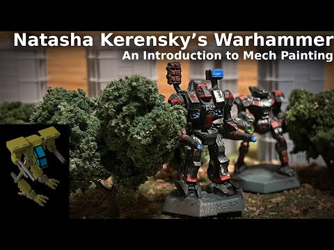 Natasha Kerensky and Wolf Dragoons Black Widow Company Battletech Painting Tutorial