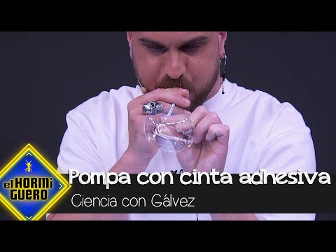 Gálvez hace una pompa con cinta adhesiva de doble cara - El Hormiguero