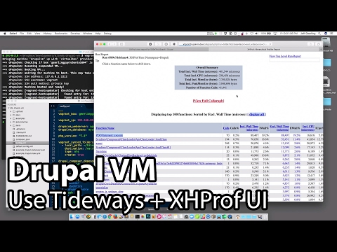 Drupal VM - Use Tideways with XHProf UI to Profile PHP code