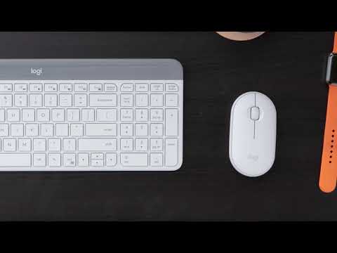 Logitech MK470 Slim Combo weiß video preview