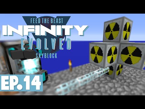 FTB INFINITY EVOLVED SKYBLOCK - NUCLEAR REACTOR & MOLECULAR TRANSFORMER! #14 [Modded FTB Skyblock]