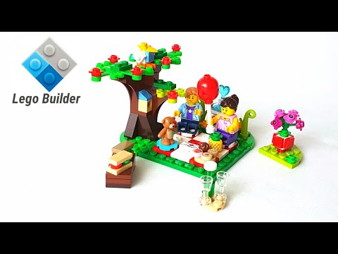 Lego Seasonal 40236 Romantic Valentine Picnic - Lego Speed build Review