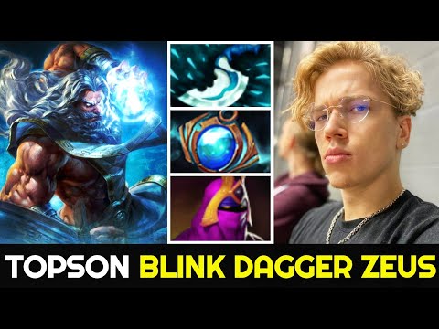TOPSON Blink Dagger Zeus - From Bad Start to Boss 7.26 Dota 2