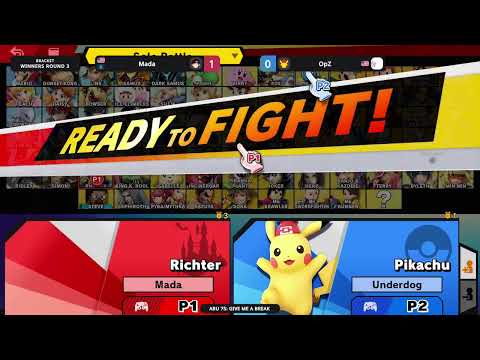 ABU 75: Give me a Break - Mada (Richter) Vs. OpZ (Pikachu) - SSBU