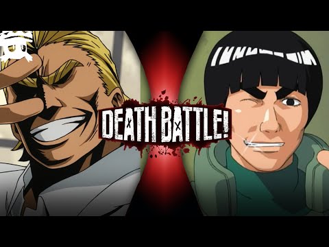 All Might vs Might Guy | DEATH BATTLE! sub español (My Hero Academia vs Naruto)