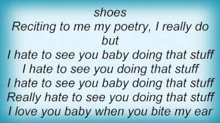 Lloyd Cole - I Hate To See You Baby Doing That Stuff Lyrics