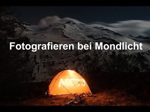Sternenfotografie mit Mond Fotografieren lernen: Ausprobieren!