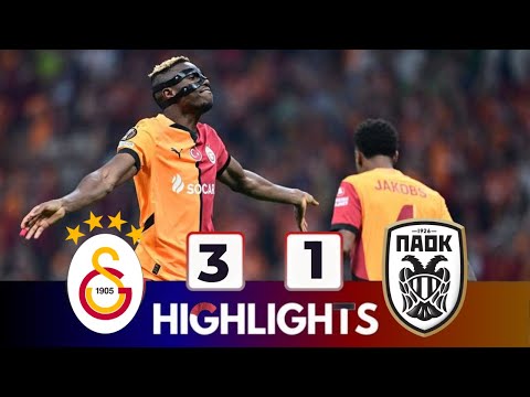 Galatasary vs PAOK | Osimhen'in Golleri ve Asistleri