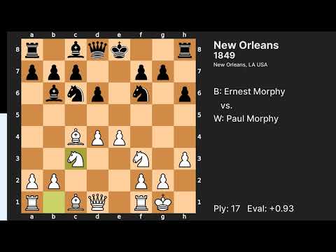 Morphin Morphy - Paul Morphy vs Ernest Morphy (New Orleans 1849)