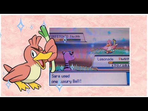LIVE!! Shiny Farfetch'd after 2,305 REs in HeartGold! (Phase 1)