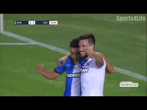 Apollon vs Austria Wien 3-1 Goals & Highlights 15/08/2019 - UEFA Europa League