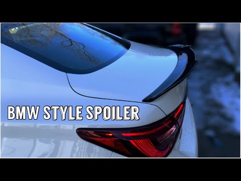 HOW TO INSTALL A SPOILER ON A INFINITI Q50