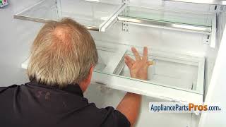 How To: GE Refrigerator Vegetable Drawer Cover Glass WR32X10911
