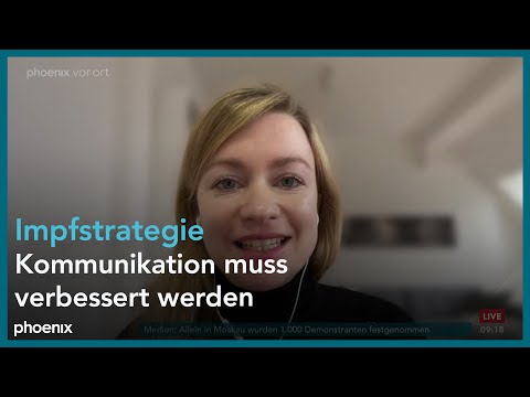 phoenix nachgefragt mit Maria Fiedler zur Impfstrategie der Bundesregierung am 03.02.21