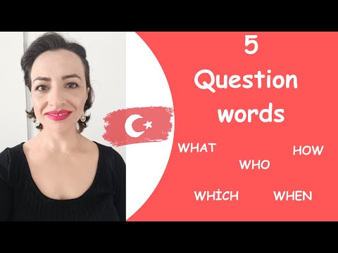Turkish Grammar: Question words