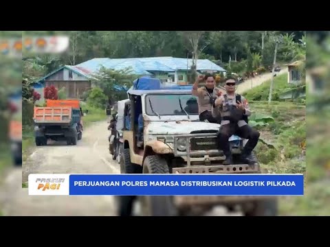 PERJUANGAN POLRES MAMASA DISTRIBUSIKAN LOGISTIK PILKADA