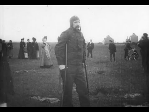 Blériot traverse la Manche en 31 minutes (1909) Pathé