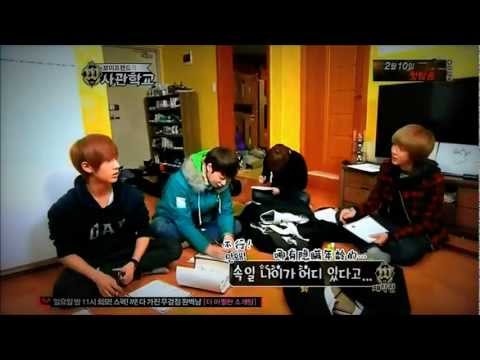 120119 Boyfriend W Academy ep1 - [YoungWoo]Youngmin & Minwoo