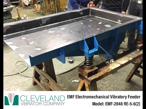Electromechanical Vibratory Feeder for Feeding Shredded Plastics & Aluminum - Cleveland Vibrator Co.
