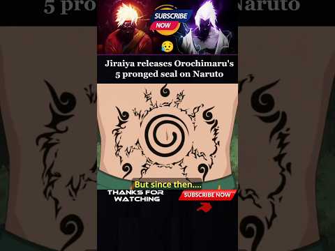 Jiraiya releases Orochimaru's 5 pronged seal on  Naruto  | #shorts #viral  #trending #anime #naruto
