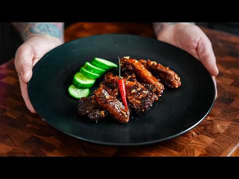 LION'S MANE ‘Spare ribs’ Vegan fish sauce caramel glaze