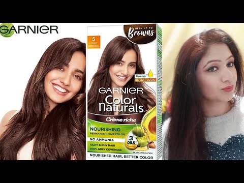 Get Light Brown Hair Color at Home by Garnier Color...