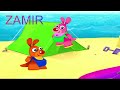 COMFY BABYTV KENNY AND GOORIE PLAYING HIDE AND SEEK IN THE SEA ON THE BEACH ENGLISH VERSION