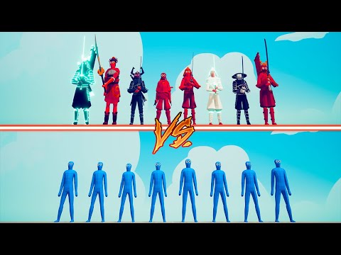 SAMURAI TEAM vs RANDOM TEAM - Totally Accurate Battle Simulator | TABS