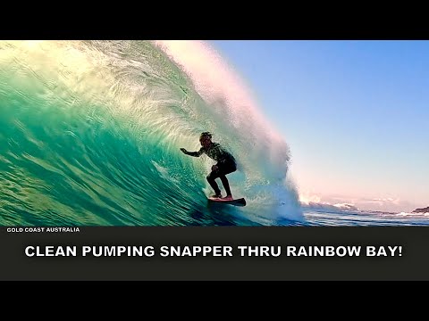 A Pumping Snapper Rocks Thru Rainbow Bay Session!