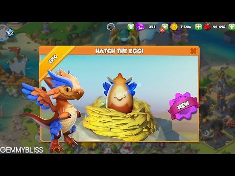 HATCHING HARPY DRAGON IN DRAGON MANIA LEGENDS
