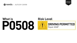 dtc p0508 quickly Fix