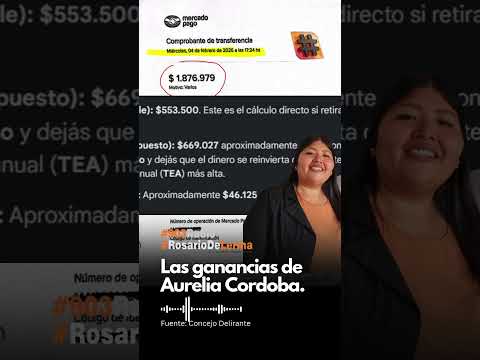 Las ganancia de Aurelia Cordoba rosario de lerma. Una Estafa