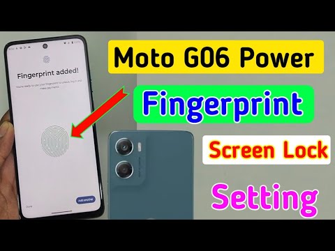 Moto g06 power fingerprint lock kaise lagaye/how to set display fingerprint lock in moto g06 power ?