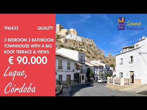 90K, Quality 3 Bed 2 Bath Townhouse + Big Terrace Property for sale in Spain inland Andalucia TH6433