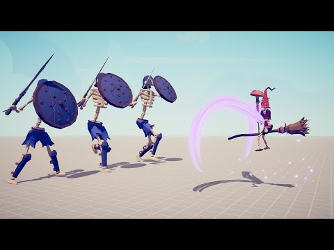 WITCH vs 3x EVERY UNIT - Totally Accurate Battle Simulator TABS