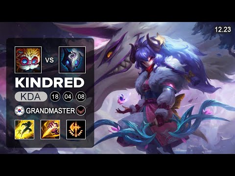 Kindred vs Hecarim Jungle - KR Challenger - Patch 12.23 Season 12