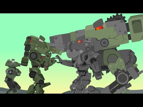 Collection of the best Battles of Robo-Tank KV-44| Cartoons about tanks